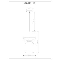 Светильник подвесной Moderli V11552-1P Lecce