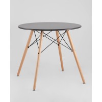 Стол круглый EAMES DSW NEW D=80 черный