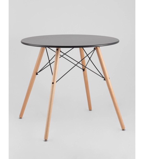 Стол круглый EAMES DSW NEW D=80 черный