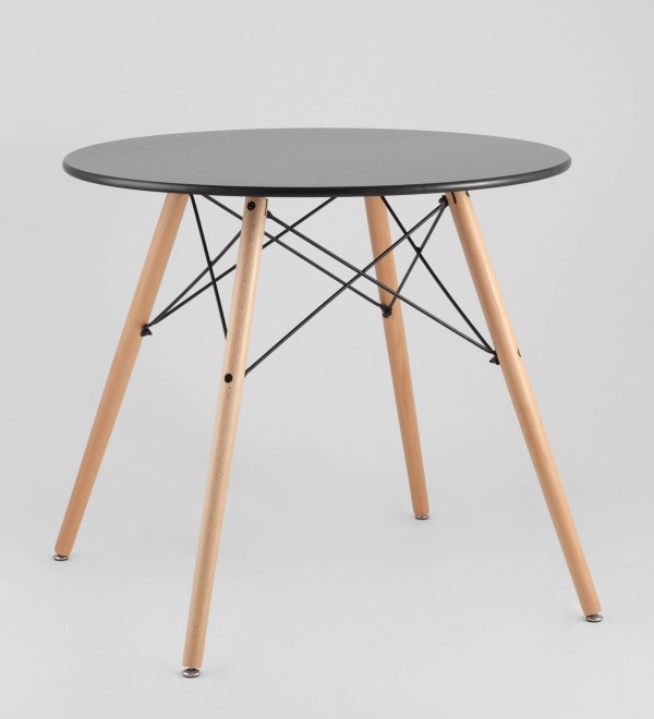 Стол круглый EAMES DSW NEW D=80 черный