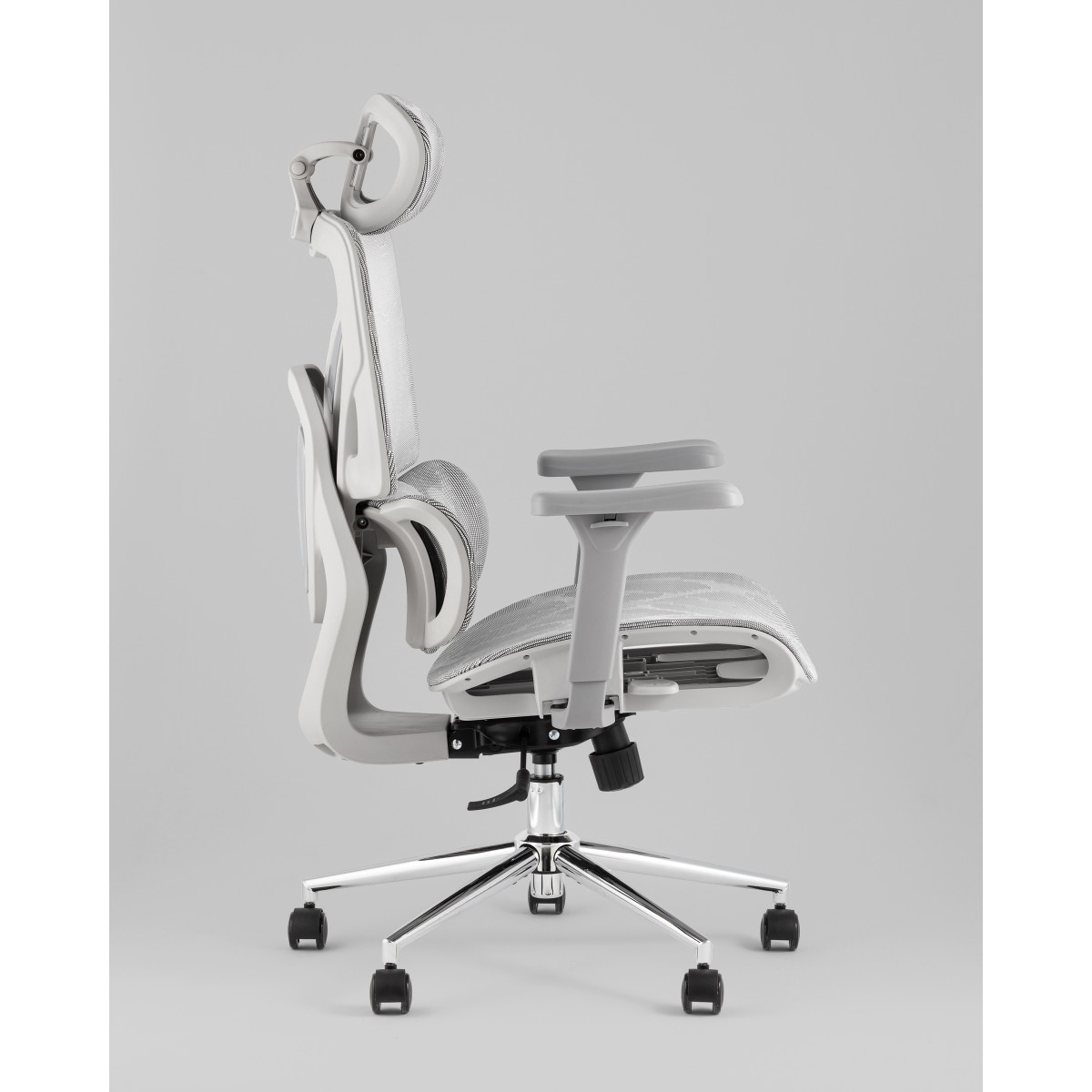 Кресло офисное TopChairs Structo серая сетка