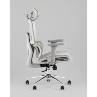 Кресло офисное TopChairs Structo серая сетка