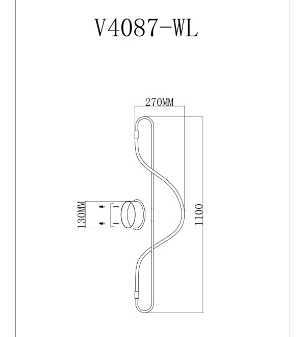 Настенный светодиодный светильник Moderli V4087-WL True