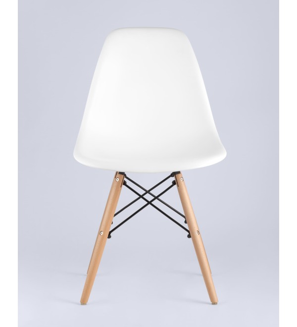 Стул Eames Style DSW белый (разборный каркас)