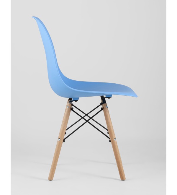 Стул Eames Style DSW голубой x4 (разборный каркас)