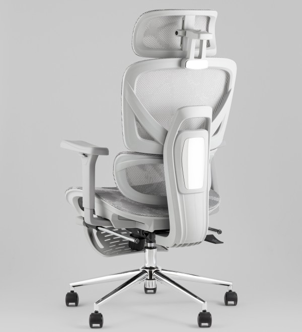 Кресло офисное TopChairs Vertus серая сетка