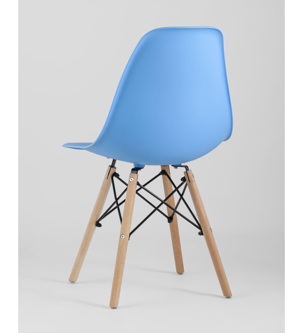 Стул Eames Style DSW голубой (разборный каркас)