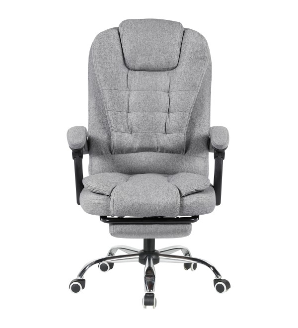 Кресло руководителя TopChairs President NEW серое в ткани