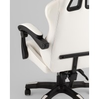 Кресло спортивное TopChairs Phantom бело-черный