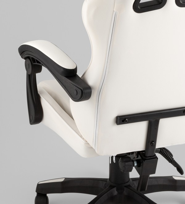Кресло спортивное TopChairs Phantom бело-черный
