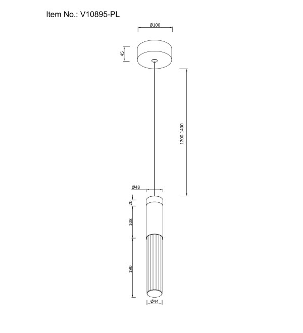 Светильник подвесной светодиодный Moderli V10895-PL Ran