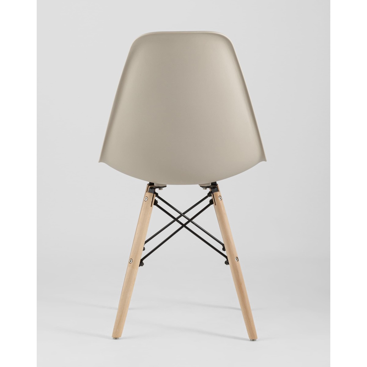 Стул Eames Style DSW бежевый x4 (разборный каркас)