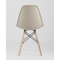 Стул Eames Style DSW бежевый x4 (разборный каркас)