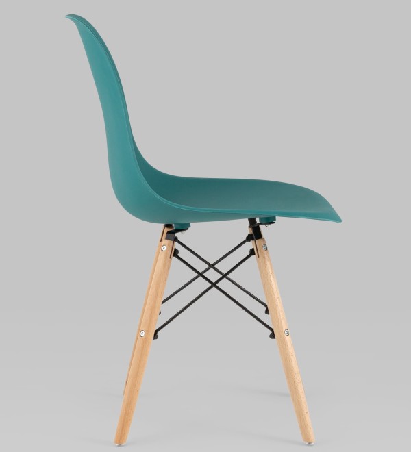 Стул Eames Style DSW темно-бирюзовый x4 (разборный каркас)
