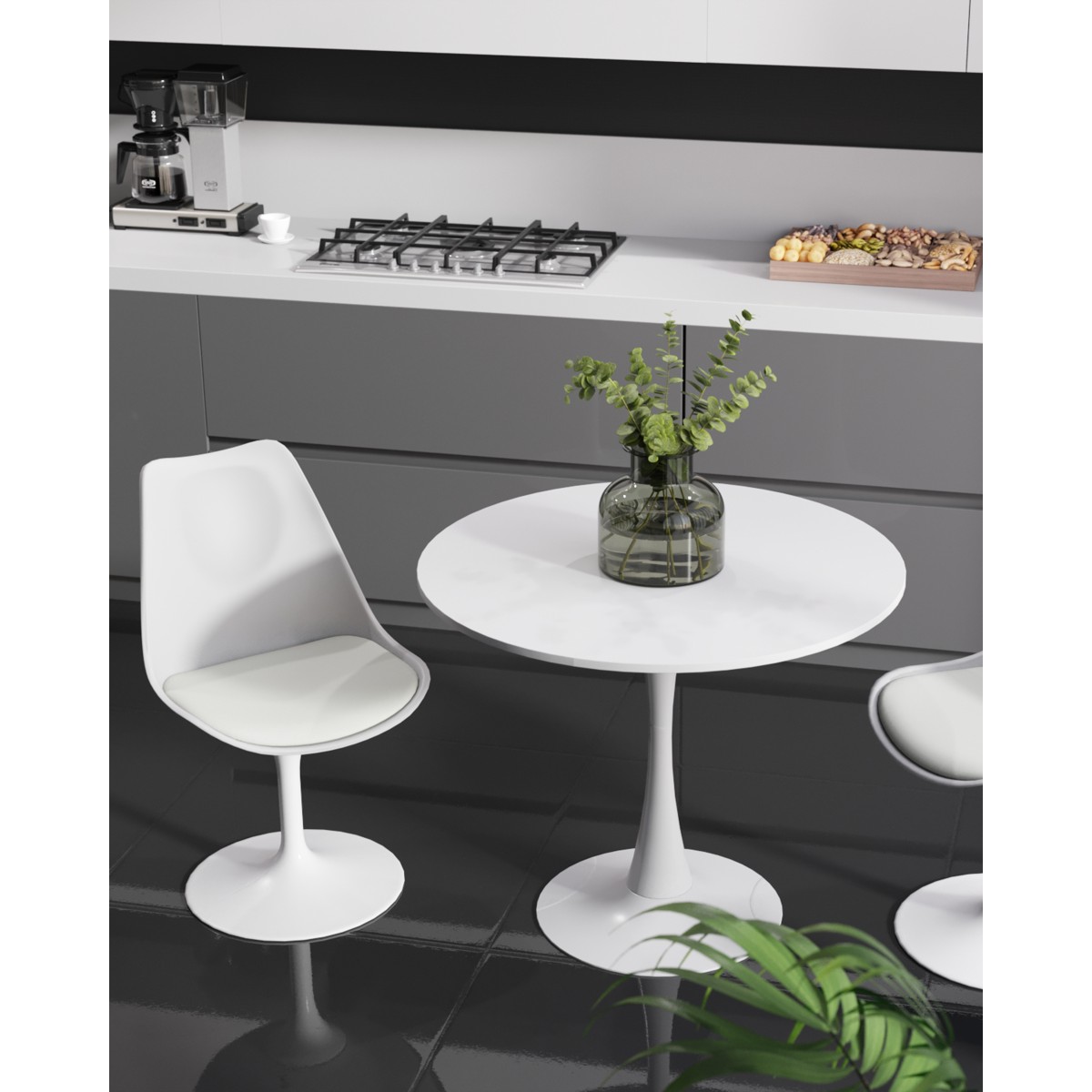 Стол Tulip D80 белый