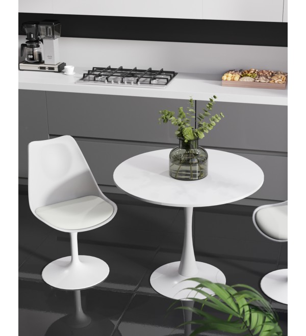 Стол Tulip D80 белый