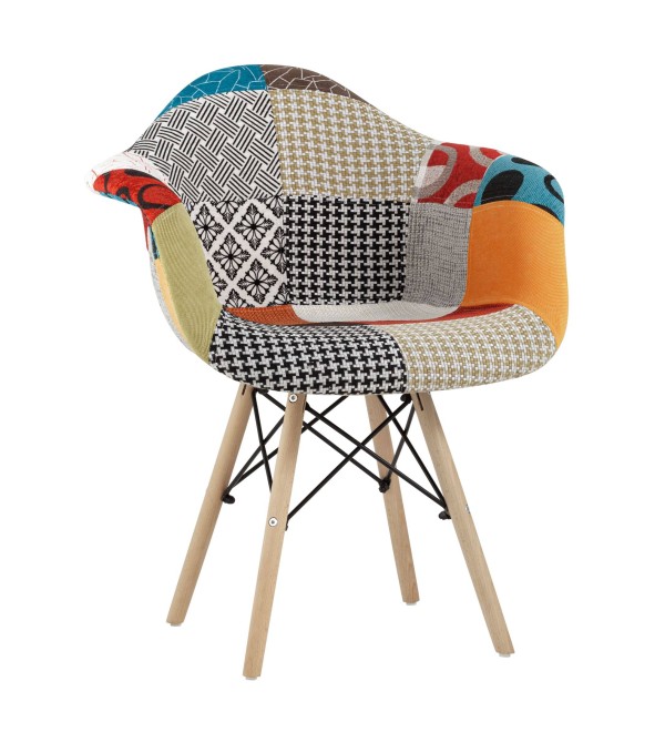 Кресло Eames DSW пэчворк