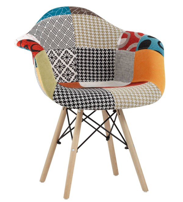 Кресло Eames DSW пэчворк