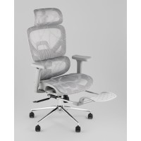 Кресло офисное TopChairs Vertus серая сетка
