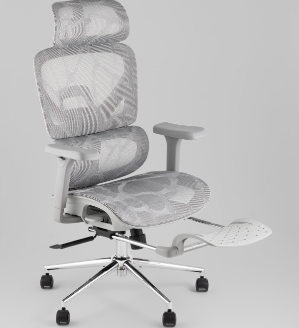 Кресло офисное TopChairs Vertus серая сетка