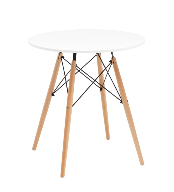 Стол круглый Eames DSW NEW D70 белый