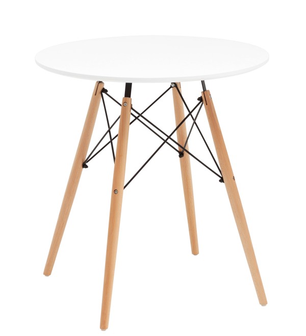 Стол круглый Eames DSW NEW D70 белый