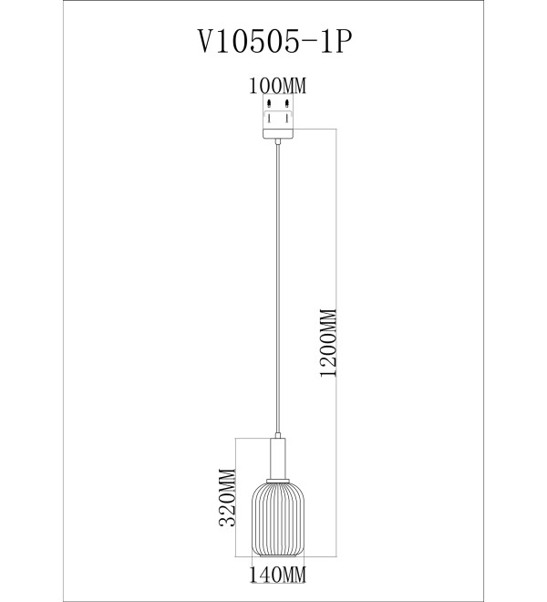 Светильник подвесной Moderli V10505-1P Boise