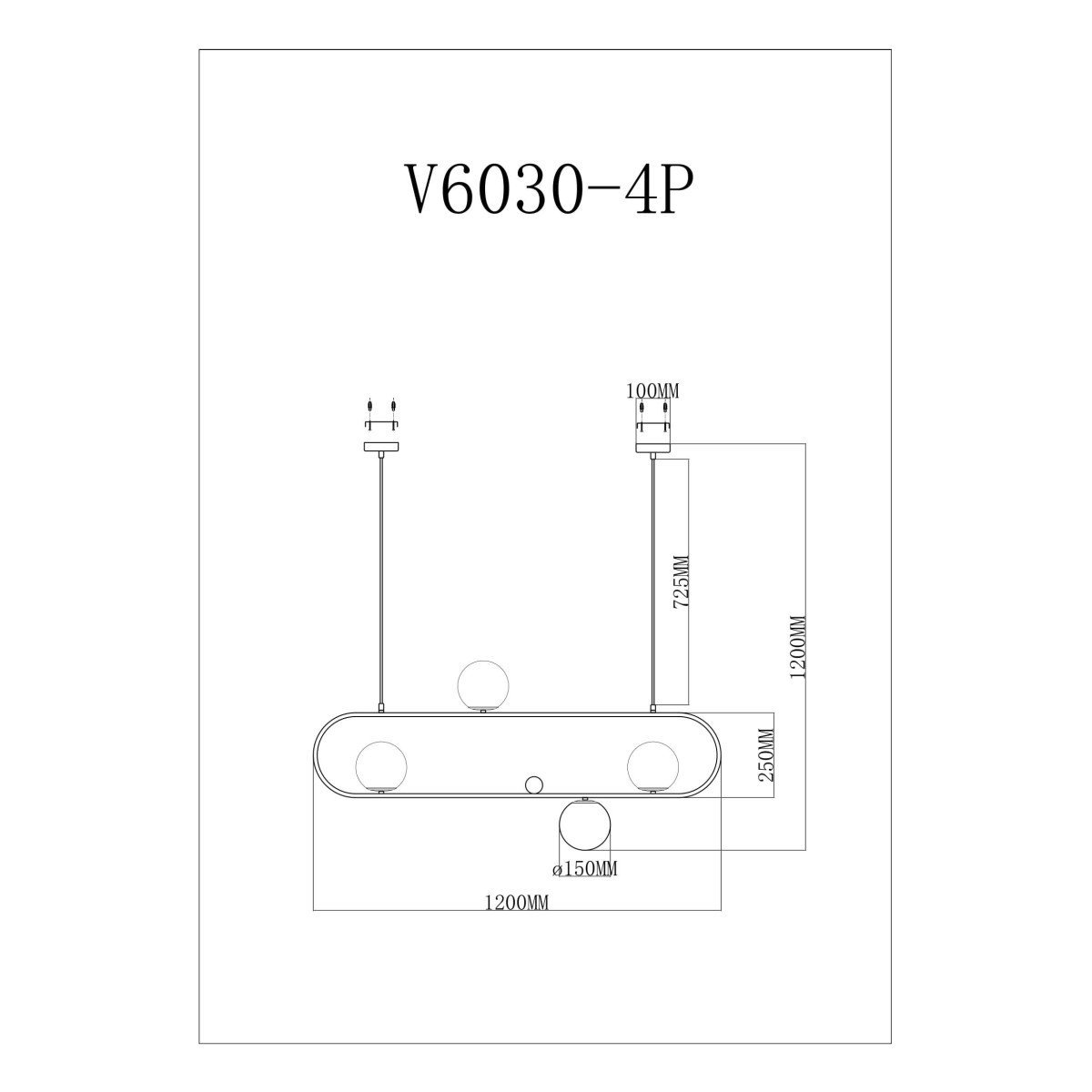 Подвесной светильник Moderli V6030-4P Krona