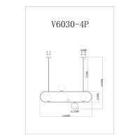Подвесной светильник Moderli V6030-4P Krona