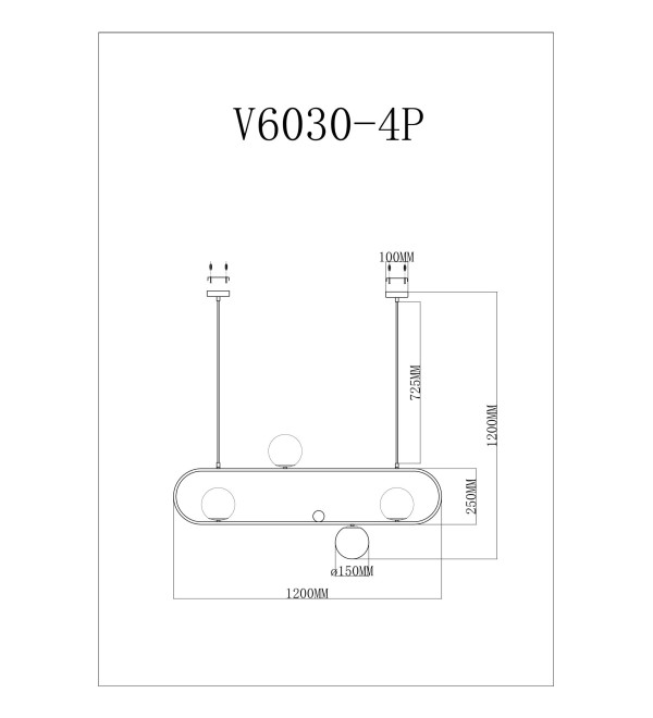 Подвесной светильник Moderli V6030-4P Krona