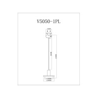 Светодиодный подвесной светильник Moderli V5050-1PL Solumn