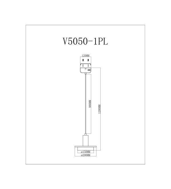 Светодиодный подвесной светильник Moderli V5050-1PL Solumn