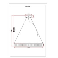Люстра подвесная светодиодная Moderli V10731-PL Asti