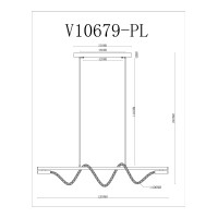 Светильник подвесной светодиодный Moderli V10679-PL True
