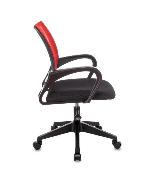 Кресло офисное TopChairs ST-Basic сетка/ткань красный