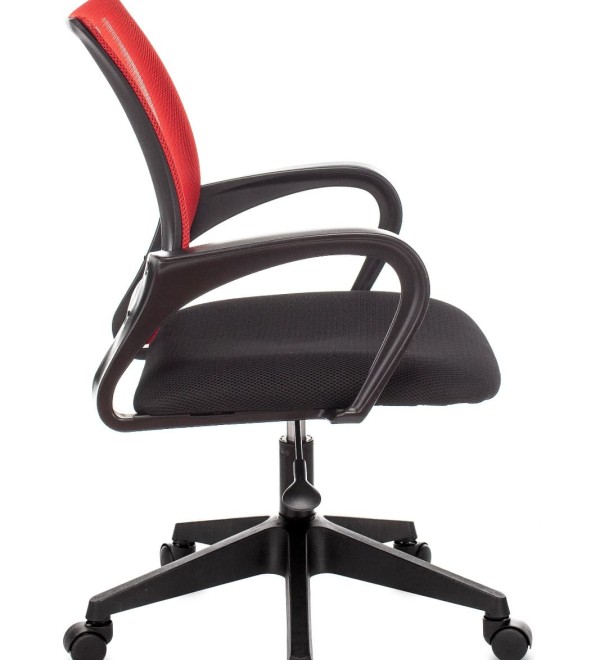 Кресло офисное TopChairs ST-Basic сетка/ткань красный