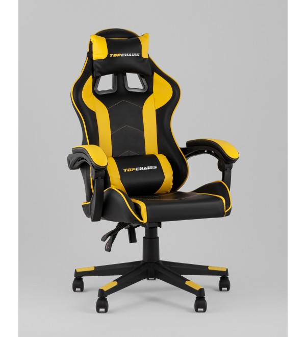 Кресло спортивное TopChairs Shadow черно-желтый