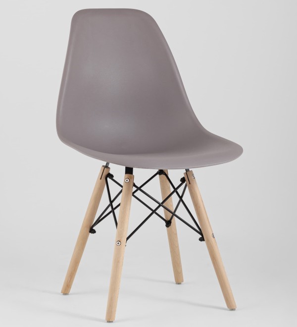 Стул Eames Style DSW темно-серый x4 (разборный каркас)