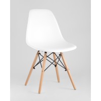 Стул Eames Style DSW белый (разборный каркас)
