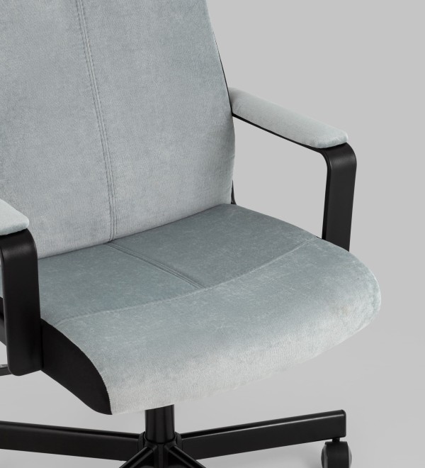Кресло руководителя TopChairs ST-DOMINGO серо-голубой