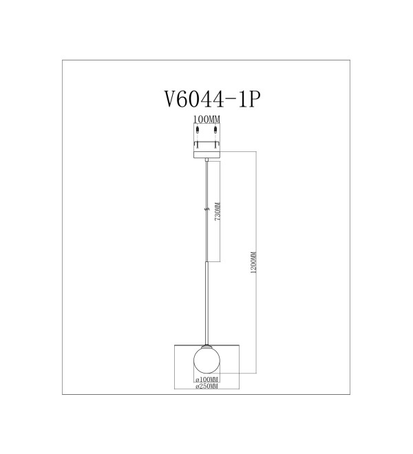 Светильник подвесной Moderli V11569-1P Scrumbel