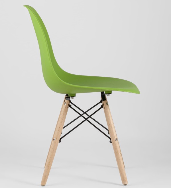 Стул Eames Style DSW зеленый (разборный каркас)