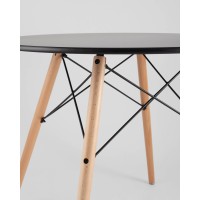 Стол круглый EAMES DSW NEW D=80 черный