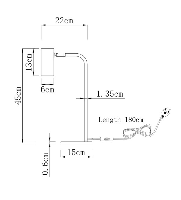Лампа настольная Moderli V11002-TL Fine