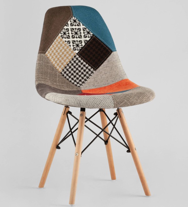 Стул Eames DSW пэчворк