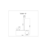 Подвесной светильник Moderli V6000-3P Sheman