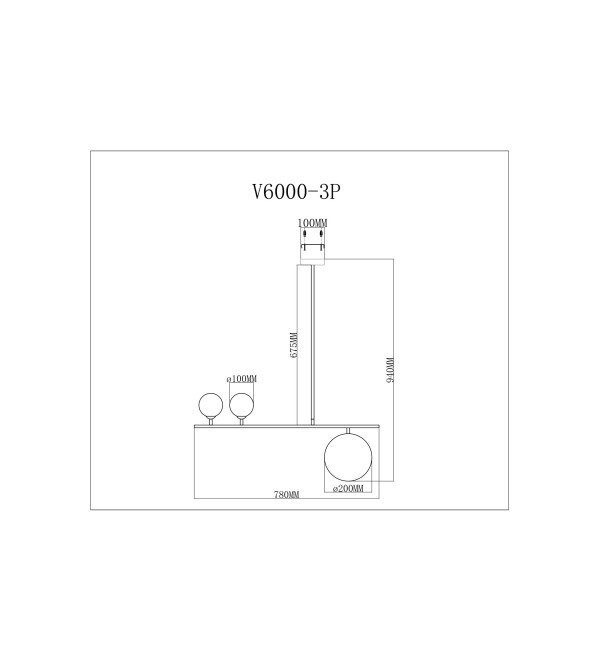 Подвесной светильник Moderli V6000-3P Sheman