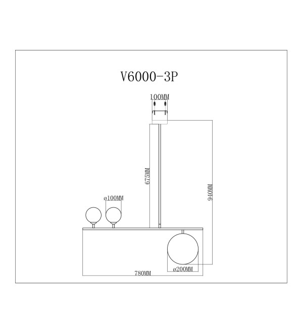 Подвесной светильник Moderli V6000-3P Sheman
