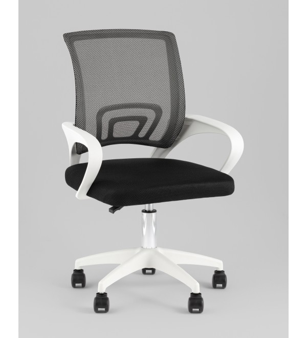 Кресло офисное TopChairs Simple SN черный пластик белый