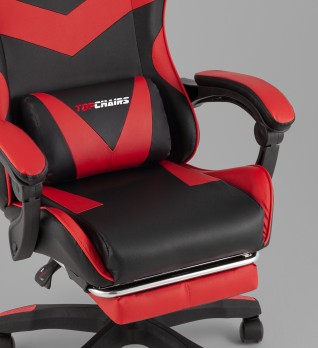 Кресло спортивное TopChairs MG-7019 черно-красный